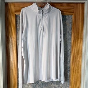 Lady Hagen White Zip-Front Golf Pullover